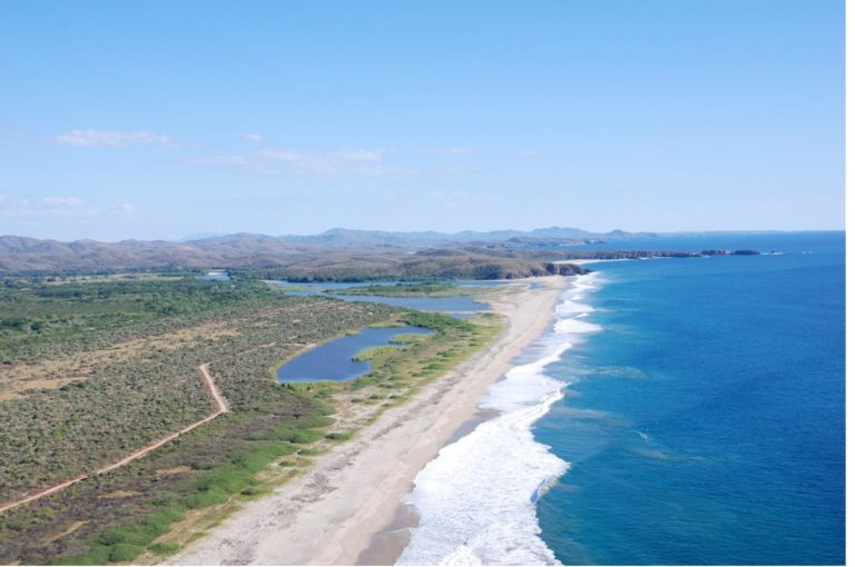 The rivermouth and beyond is Las Alamandas